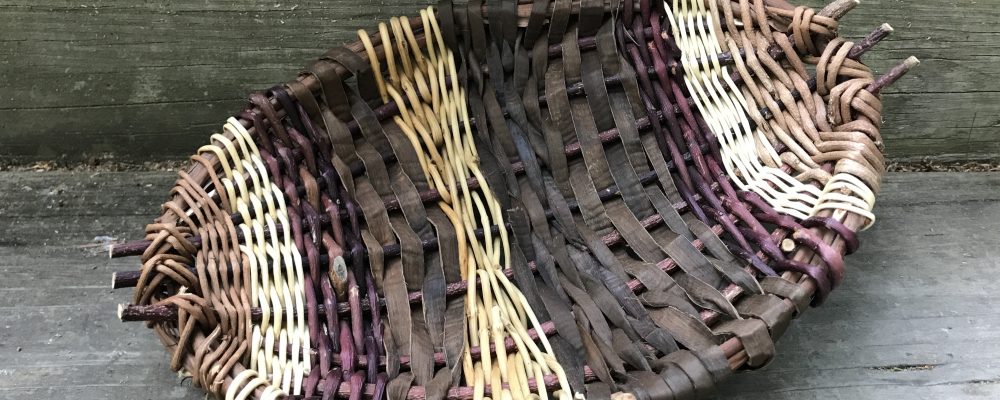 Woven Willow And Vine Tray