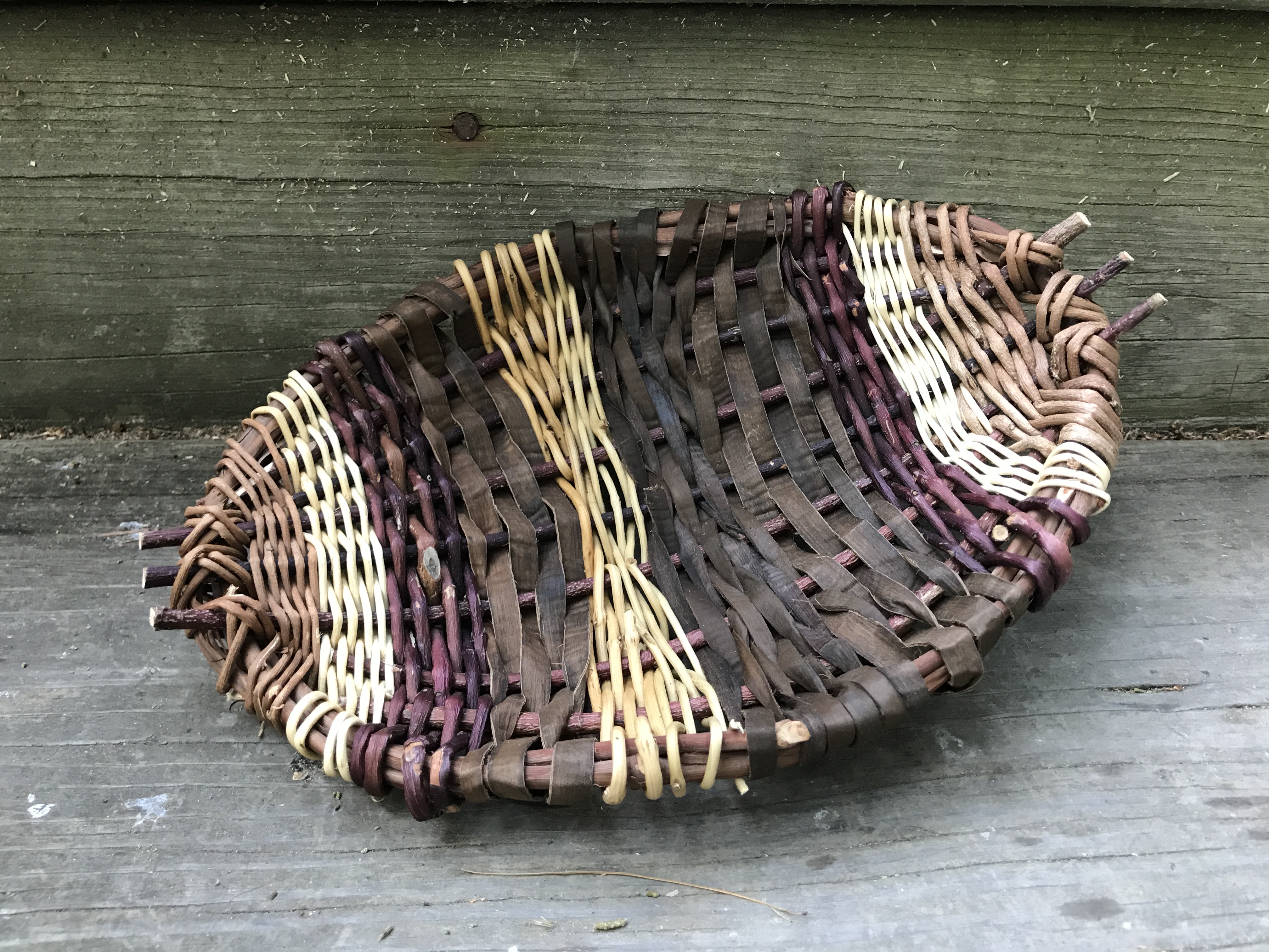 Woven Willow and Vine Tray