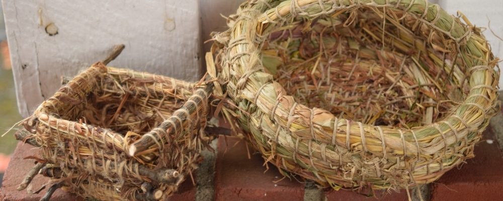 Coiled Grasses With Sticks