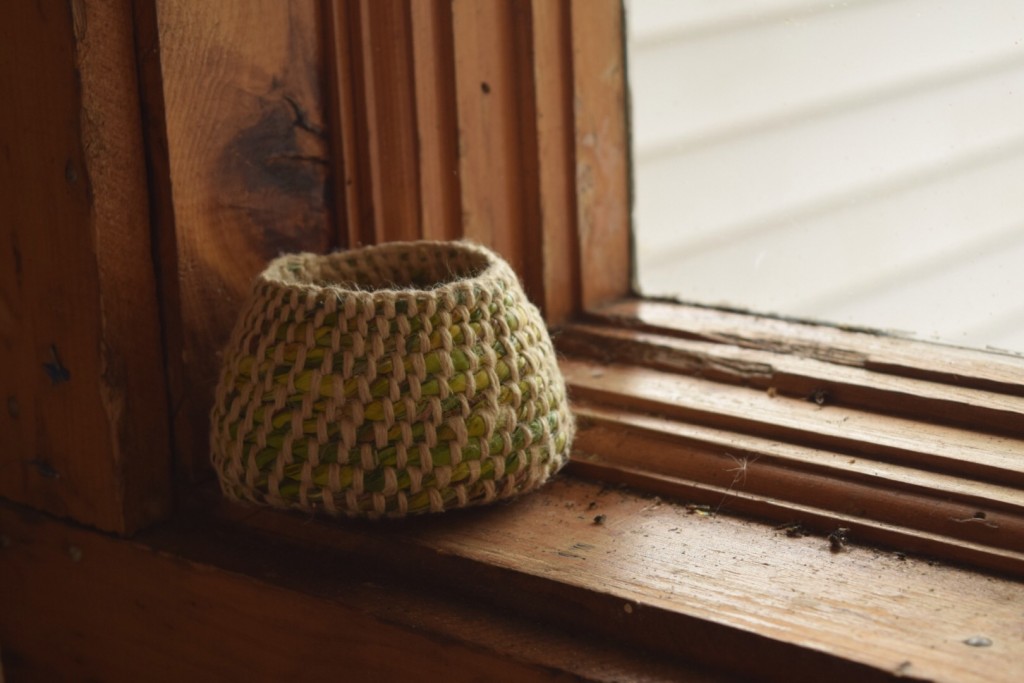 coiled grass basket 