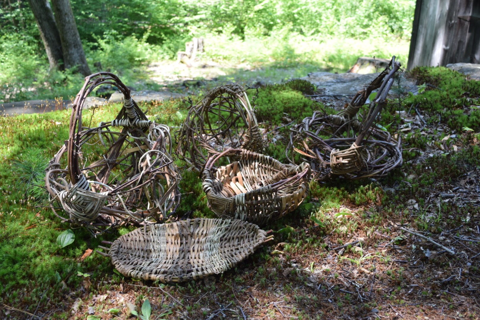 Baskets in a Barn: A Crafts Retreat on a Beautiful July Weekend