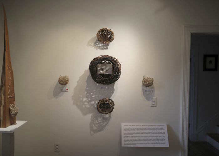 Installation View Of Woven Pieces